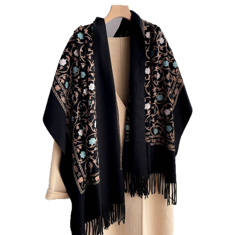 Woven Scarf Blanket - Selendang Kasmir Bordir Baru 2025 untuk