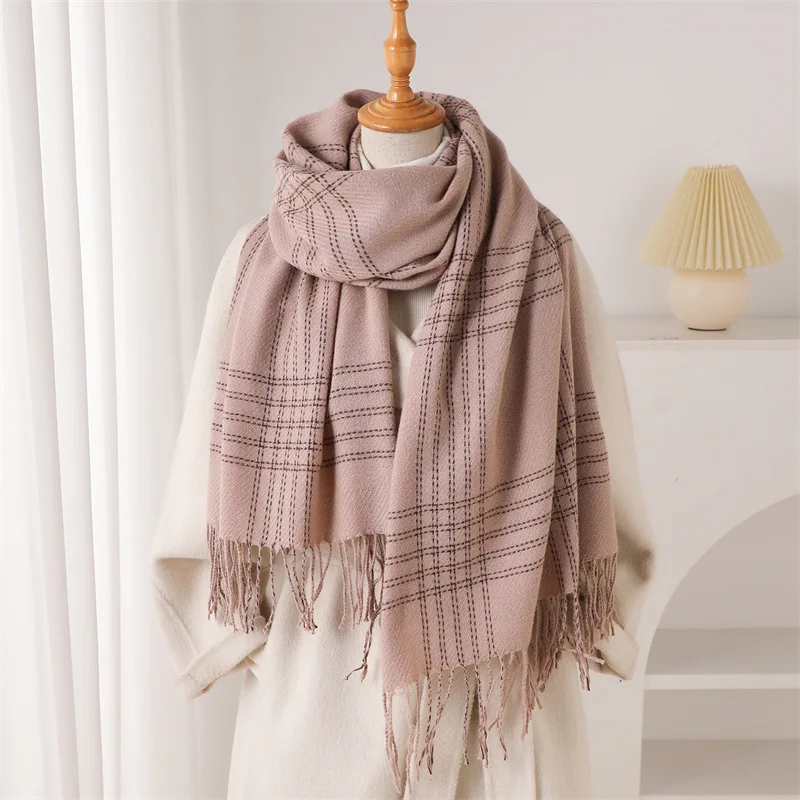 Syal Musim Dingin Berumbai unt - Woven Scarf Blanket ulasan dan harga