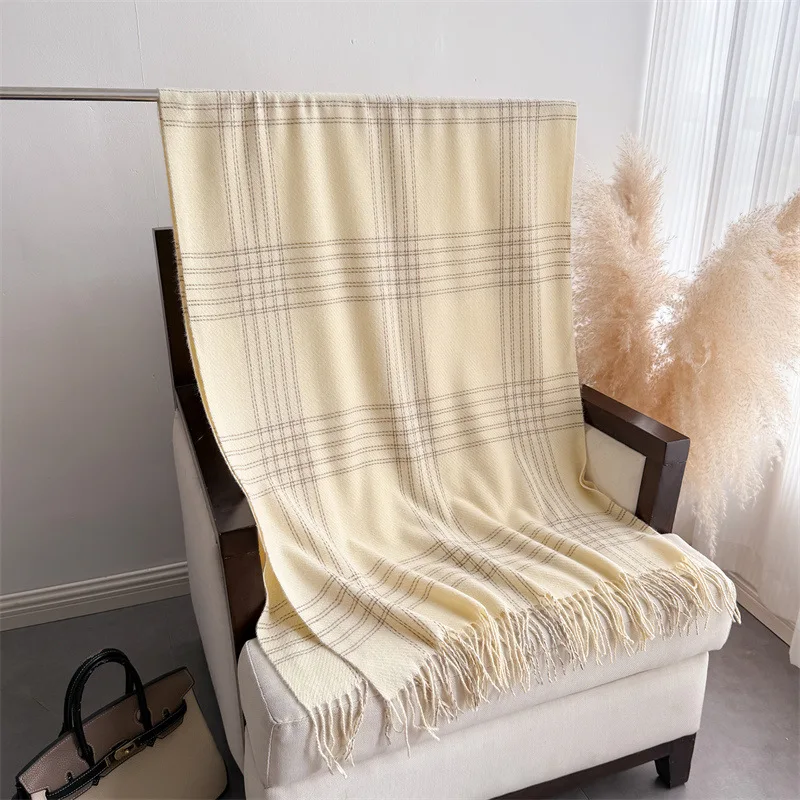 Syal Musim Dingin Berumbai unt - Woven Scarf Blanket ulasan dan harga