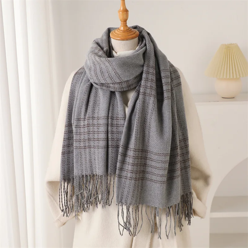 Syal Musim Dingin Berumbai unt - Woven Scarf Blanket ulasan dan harga