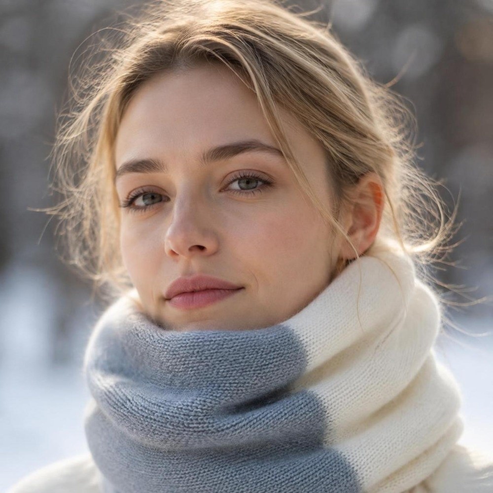 Syal Infinity dengan Warna yan - Infinity Scarf Knit ulasan dan harga