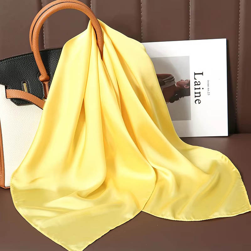 Syal Segi Empat Sutra Warna So - Scarf Silk Square ulasan dan harga