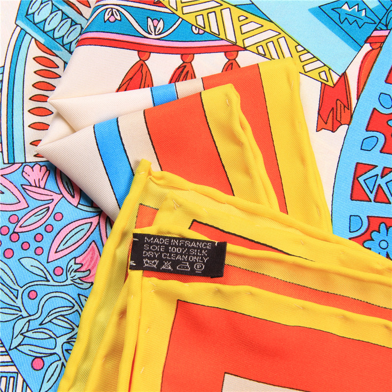 Syal Sutra Twill Gulung Tangan - Scarf Silk Square ulasan dan harga