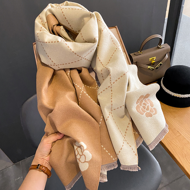 Syal Musim Dingin Wanita, Moti - Woven Scarf Blanket ulasan dan harga