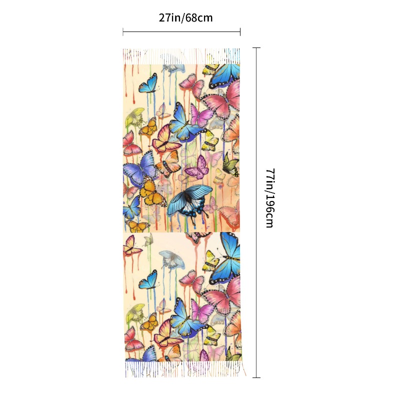 Syal Kasmir Musim Dingin Motif - Woven Scarf Blanket ulasan dan harga