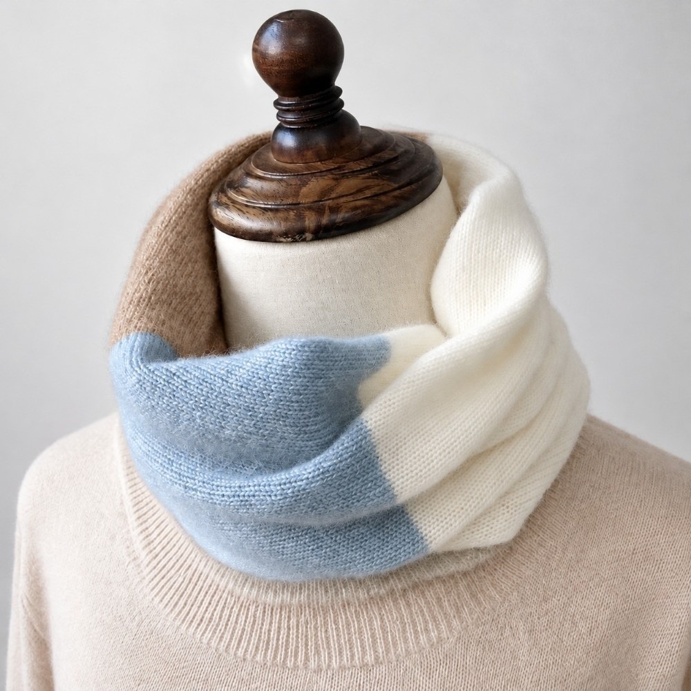 Syal Infinity dengan Warna yan - Infinity Scarf Knit ulasan dan harga