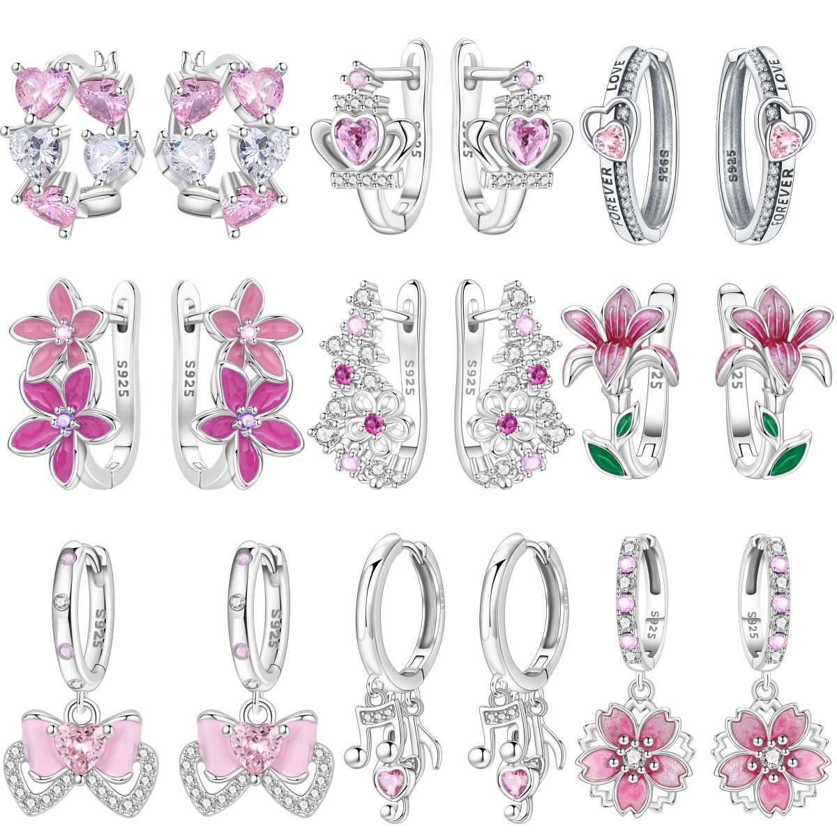 MISEFF S925 Anting Perak Murni - Tie Clip Silver ulasan dan harga