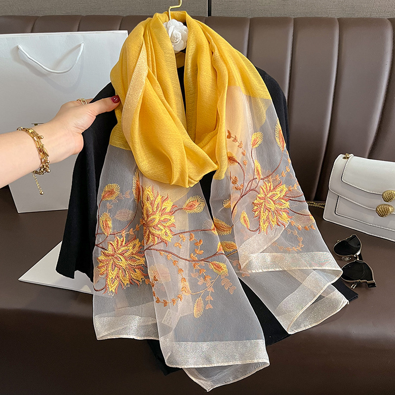 Syal Sutra Solid Musim Semi Mu - Woven Scarf Blanket ulasan dan harga