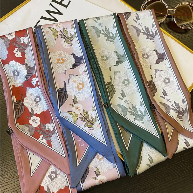 Syal Sutra Bunga Musim Panas 7 - Face Scarf Mask ulasan dan harga